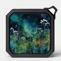 Floral Alcohol Ink Collage Bluetooth Speaker