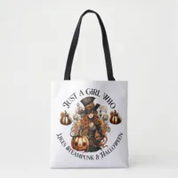 Just a Girl Who Likes Steampunk and Halloween Tote