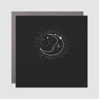 Whimsigoth Starry Night Moon Witchy Classic Car Magnet