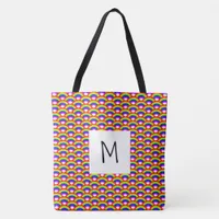 Rainbows Monogram Tote Bag