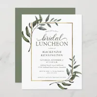 Budget Eucalyptus Greenery Bridal Shower Luncheon