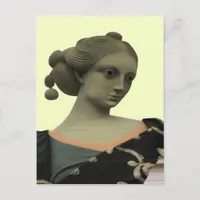 Lady Statue Postcard