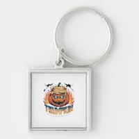 Trumpkin Classic – Spooky Pumpkin Design Keychain