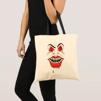 Halloween Creepy Monster and Ugly Witch Tote Bag