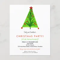 PAPER | Contemporary Tree Christmas Party Invite