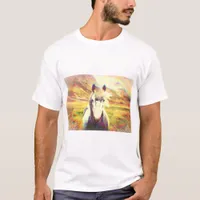 Iceland Horse Digital Art T-Shirt