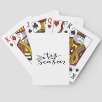 Tis The Season Retro Classic Design Poker Cards