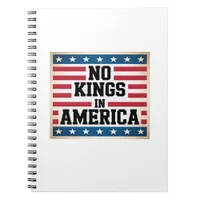 No Kings In America USA Vintage Graphic Notebook