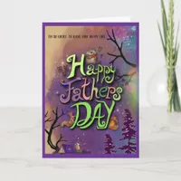 Best Dad Adventure Night Camping Father's Day Card