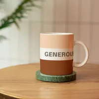 Generous Grandad Peach and Brown Classic Coffee Mug