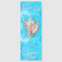 Conch Shell "Beach Life" Personalized Bookmarks