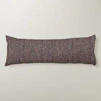 Brown and Blue Tweed Image Body Pillow