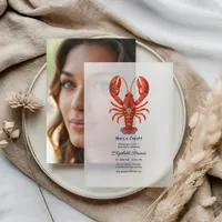 She’s a Catch Amalfi Coast Italian Bachelorette Vellum Invitations