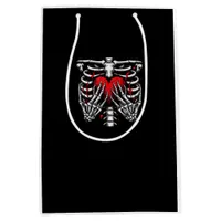 Skeleton Hands Holding Heart Halloween Costume Fun Medium Gift Bag