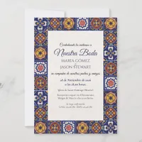 Talavera Majolica Colorful Classic Spanish Wedding Invitation