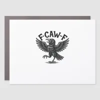 Halloween F-Caw-F Bird Crow Women Men Minimal Clea Car Magnet