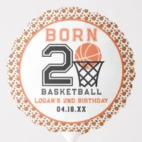 Born 2 Basketball | Sports  Boy's 2nd Birthday Balloon