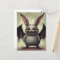 Vampire Bat Rabbit Horror Postcard