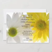 Two Daisies Wedding Anniversary Party Invitation
