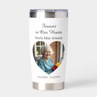 Photo & Poem | Memorial Forever in our Hearts Insulated Tumbler