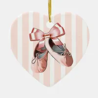 Personalized Ballet Slippers Christmas Ornament