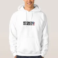 No Kings In America USA Vintage Graphic Hoodie
