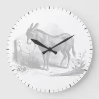 Donkey Sketch Wall Clock