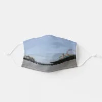 Santa Monica Pier in Los Angeles, California Adult Cloth Face Mask