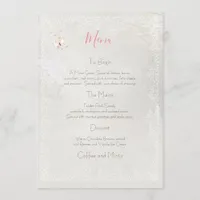 Pastel Butterflies Design, Wedding Menu