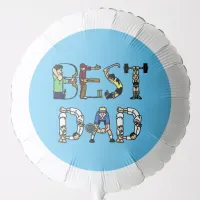 Best Dad Sports Fun Text Father's Day, ZATZ Balloon