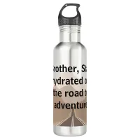 Gift for Brother Bro's Christmas Cycling Adventure Stainless Steel Water Bottle