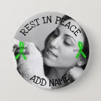 Rest in Peace Lyme Disease  Personalized Button