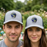 The World Revolves Around Me Panel Retro Hat