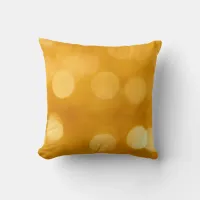 Holiday Lights Golden Spots Throw Pillow