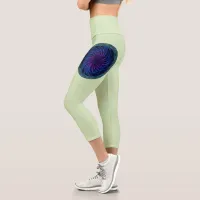 Ethereal Swirl Capri Leggings