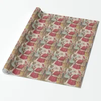 Vintage Santa Wrapping Paper