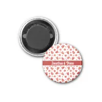 Valentine Hearts & Stars Pattern Magnet