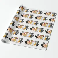 Funny Chickens and Polish Chickens Wrapping Paper