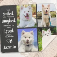 Pet Memorial Personalized Photo Collage Sherpa Blanket