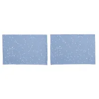 Astrology Pastel Blue White Stars Constellation Pillow Case