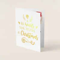 All Hearts Come Together At Christmas Holiday, ZSG Foil Card