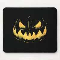 Pumpkin Face Mouse Pad