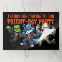Cute Monsterrific Fright Day Halloween Party Paper Pad
