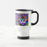 Mystical Cat | Psychedelic Art  Travel Mug