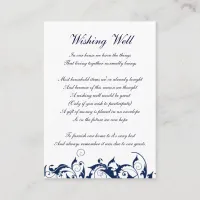 navy blue wishing well cards