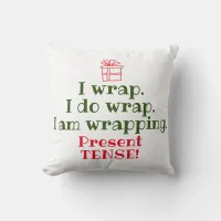 Christmas Pun | Funny Holiday Grammar Humor Throw Pillow