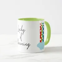 Lucky & Charming Rainbow 4-Leaf Clover Minimalist Mug