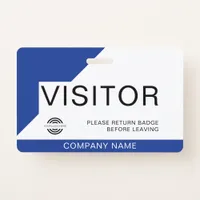 Custom Business Name Logo Visitor Badge