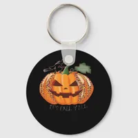 It’s Fall Y’all Leopard Pumpkin Happy Halloween Ne Keychain