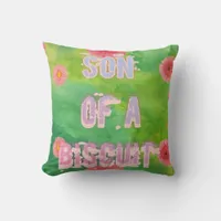 Son of a Biscuit Throw Pillow